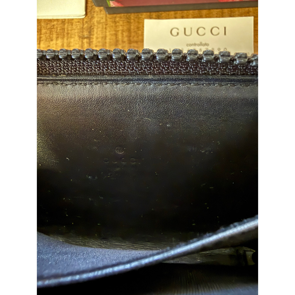 Gucci Wallet Women's Green GG Blooms Floral Canvas Zip Around Card Wallet Italy - Picture 6 of 9